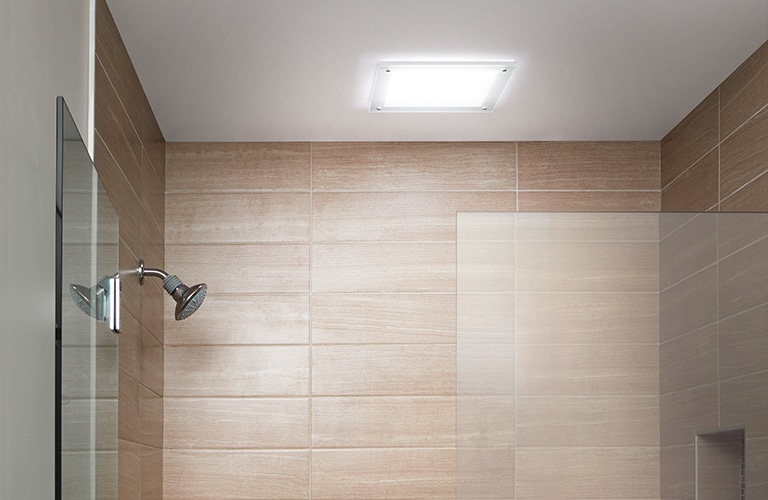 shower before and after solatube solar skylight
