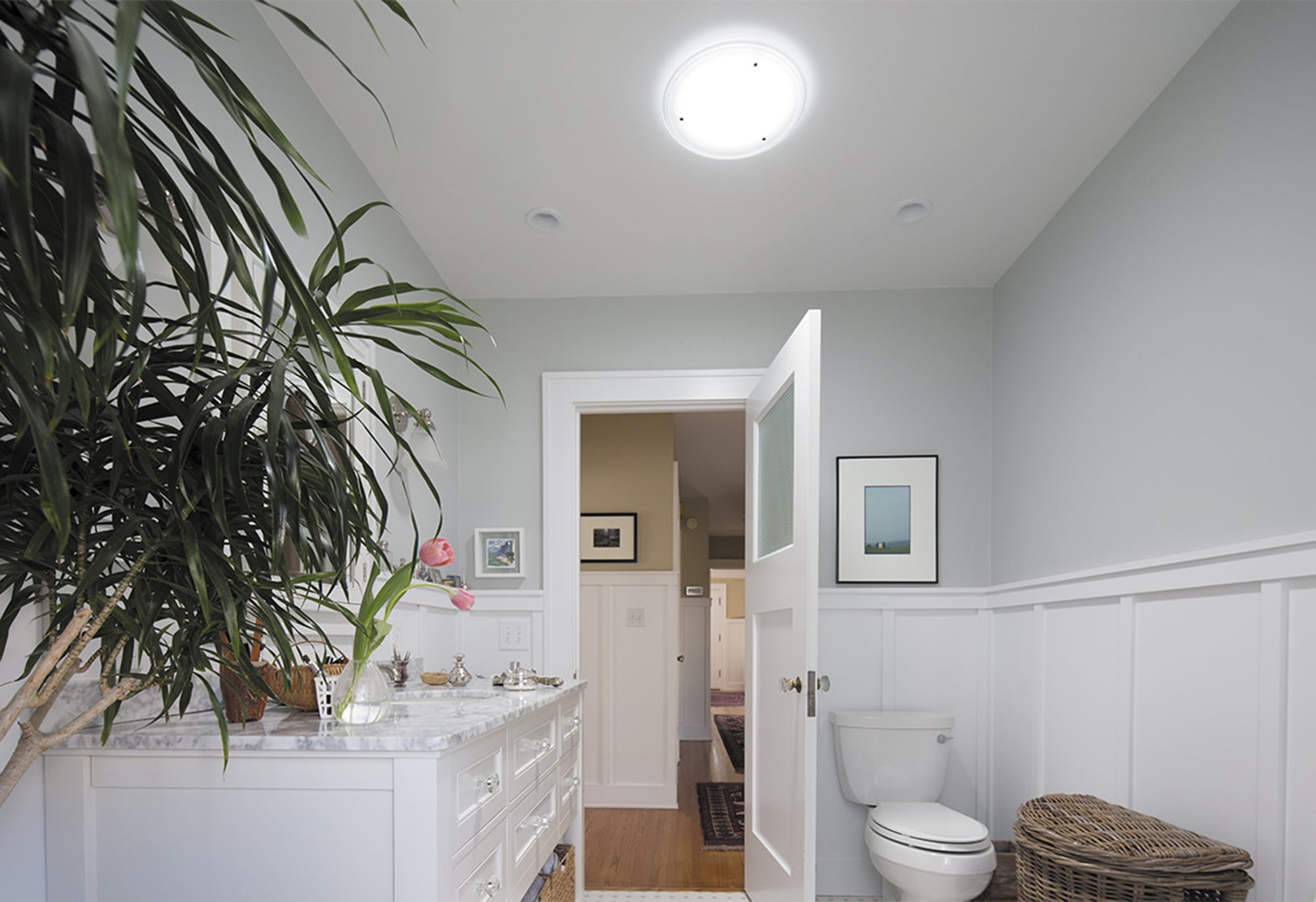 Solatube Daylighting Solar Skylight in Bathroom